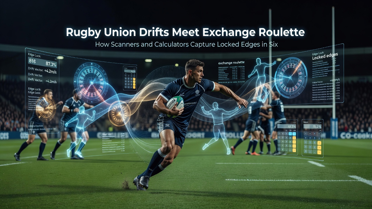Calculator interface displaying stake distribution across rugby exchange and roulette options